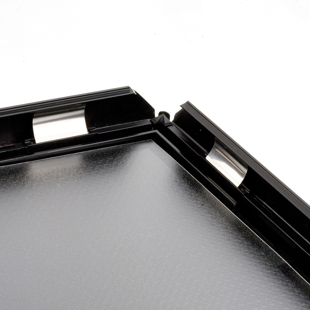 Klapprahmen, Opti, 25 mm Aluminiumprofil, Silber, A4 - 21 x 29,7 cm
