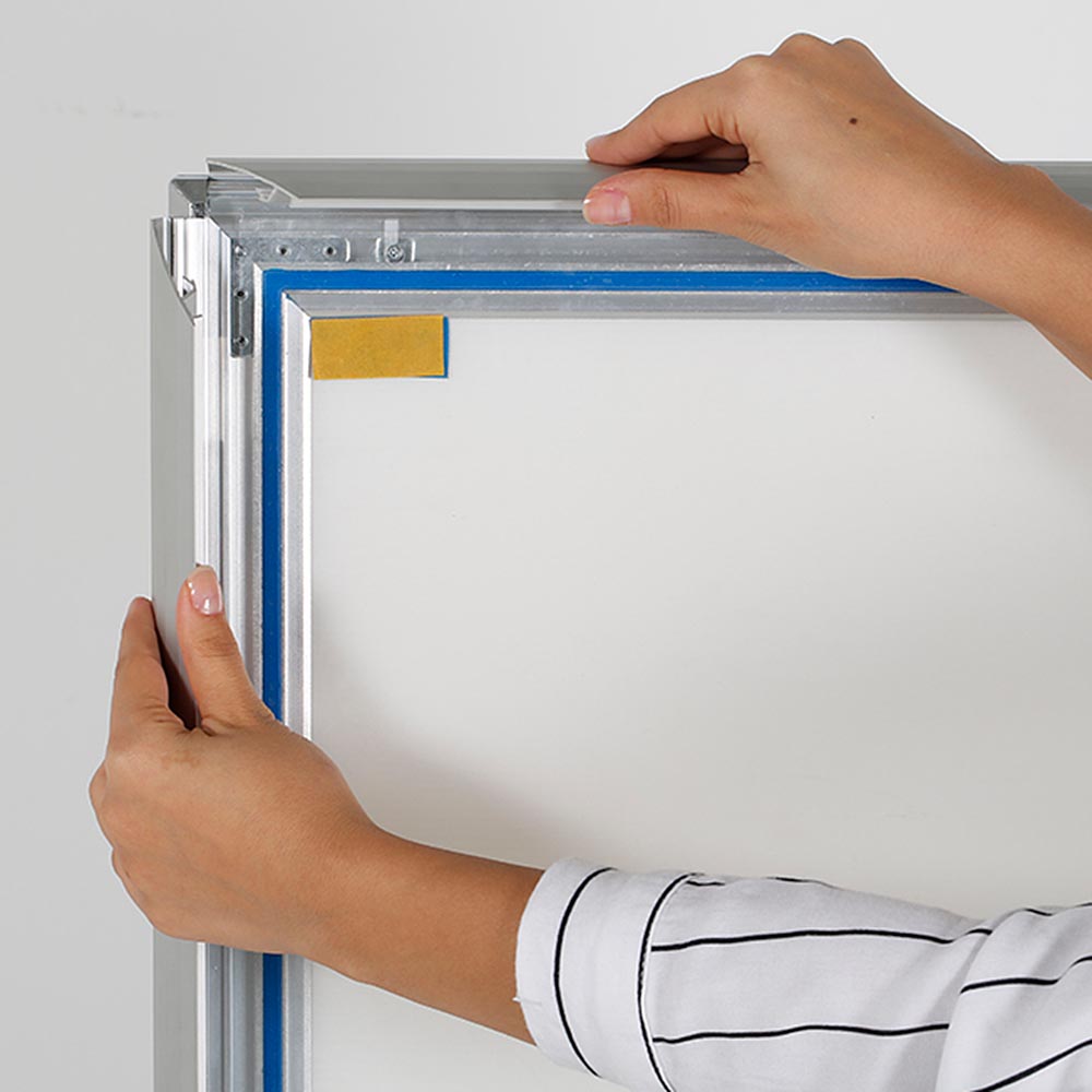 Kundenstopper, Wind-Line Basic, Silber