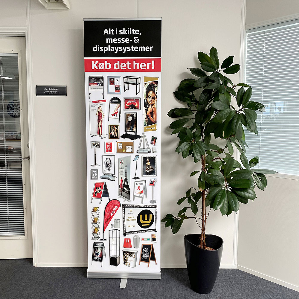 Roll-Up Basic, Basic, Einseitig, Aluminium, Silber
