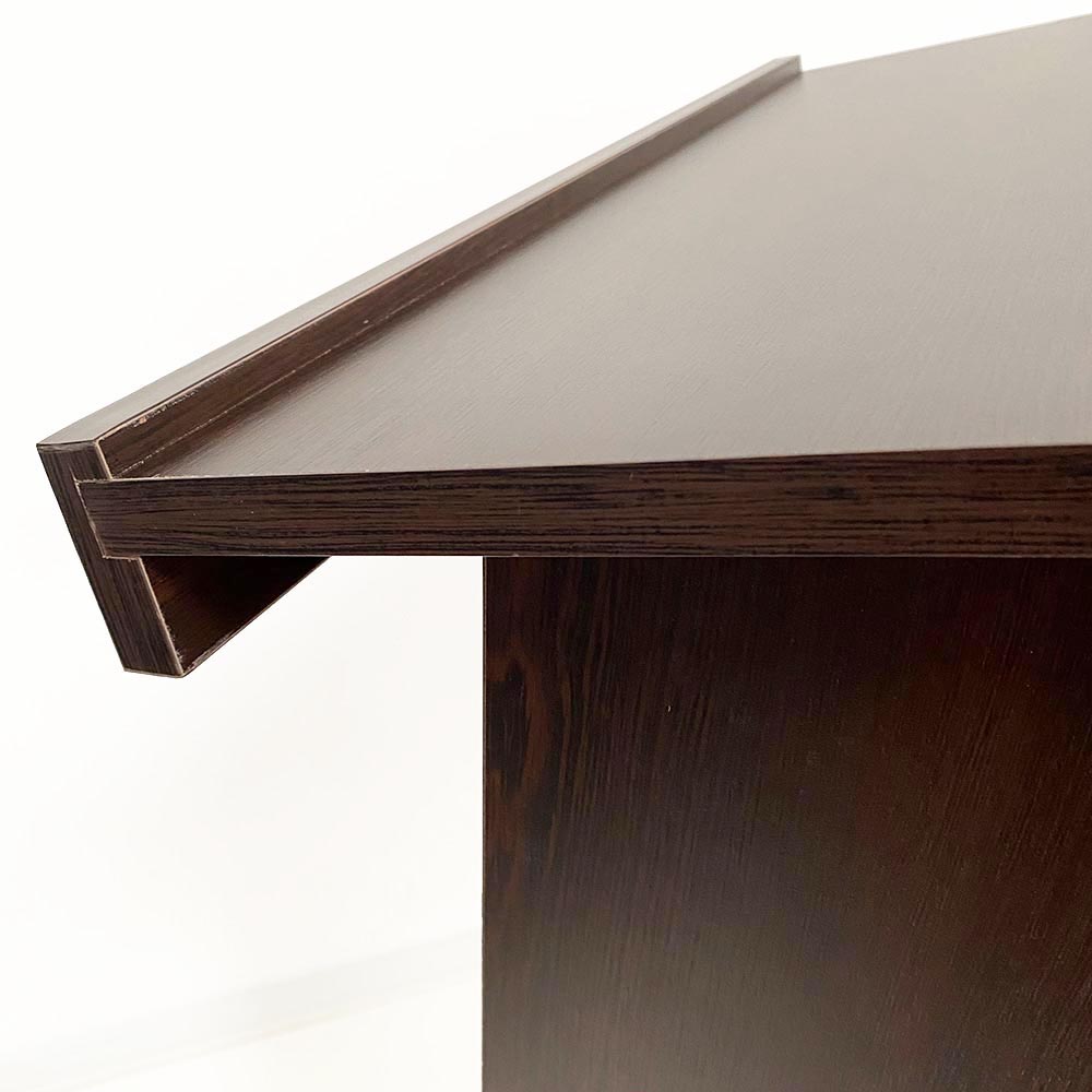 Rednerpult mit Rädern, Wood Podium, Schwarzes Holz