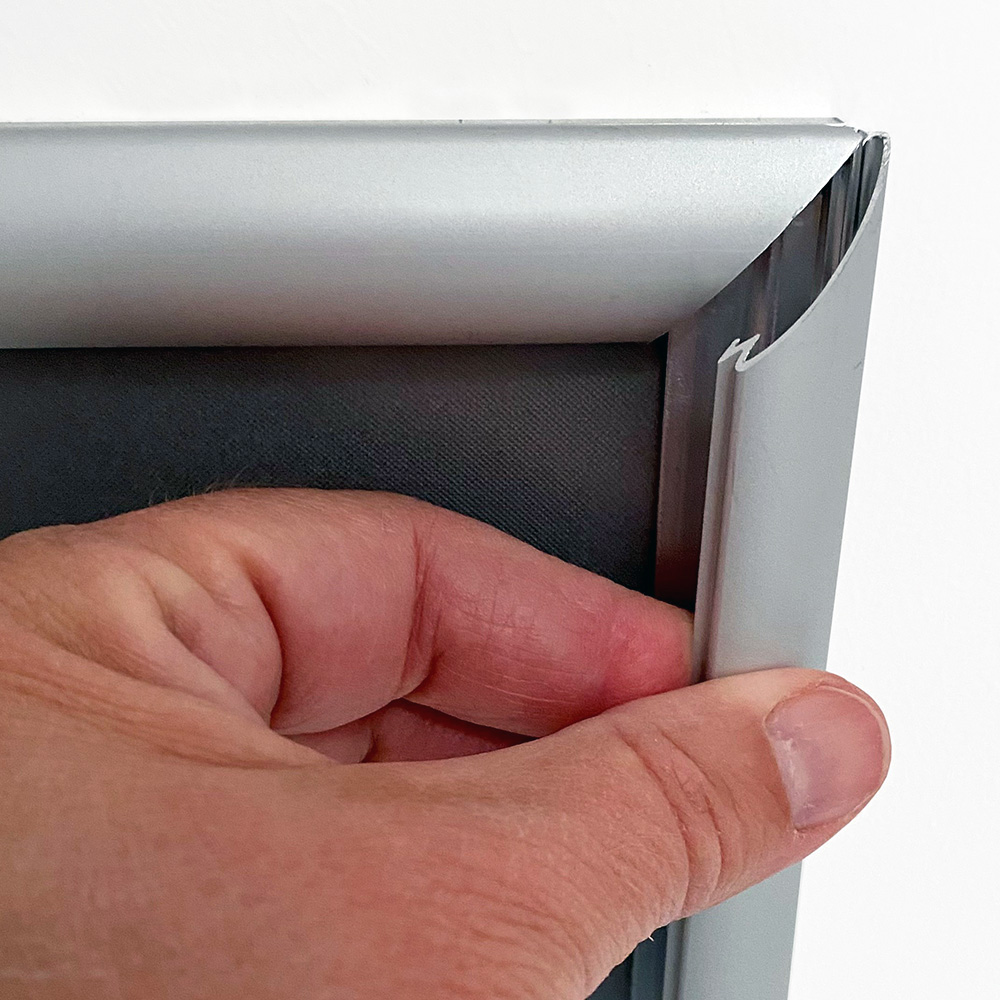 Klapprahmen, 20 mm Aluminiumprofil, Silber