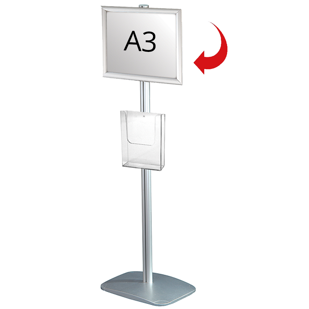 Infoständer, Mini Multistand, Einseitig, Acrylhalterung und Klapprahmen