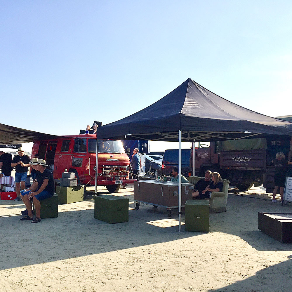 Event Tent Lux, Wasserdichtes Polyester, Silber/Schwarz