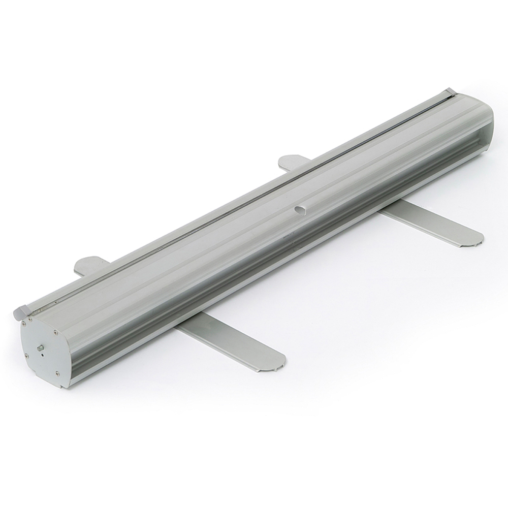 Roll-Up Kassette, Eco, Einseitig, Aluminium/Silber, Inklusive Tasche