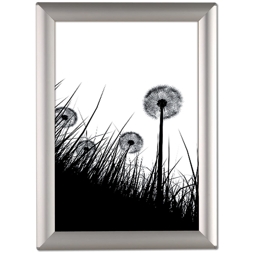 Klapprahmen, Photo, 25 mm Aluminiumprofil silber, A4 - 21 x 29,7 cm