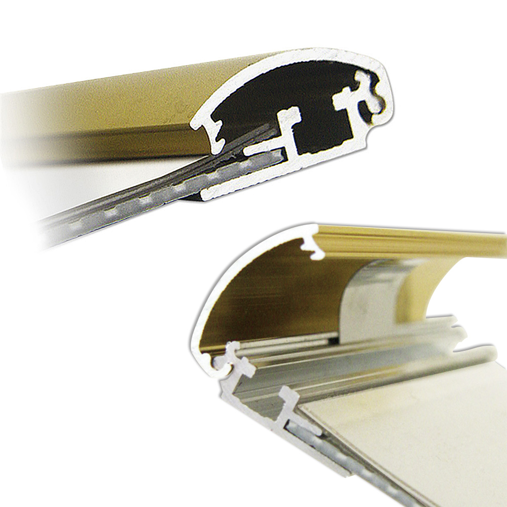Klapprahmen, 25 mm Profil, Gold poliert, A1 - 59,4 x 84,1 cm