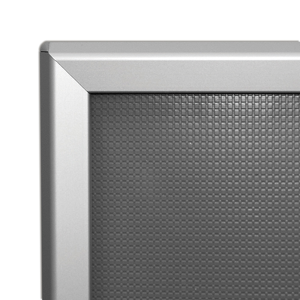 Klapprahmen, Opti, 25 mm Aluminiumprofil, Silber
