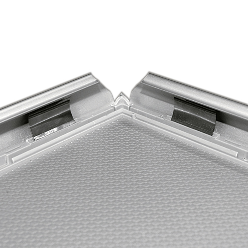 Klapprahmen, Opti, 25 mm Aluminiumprofil, Silber
