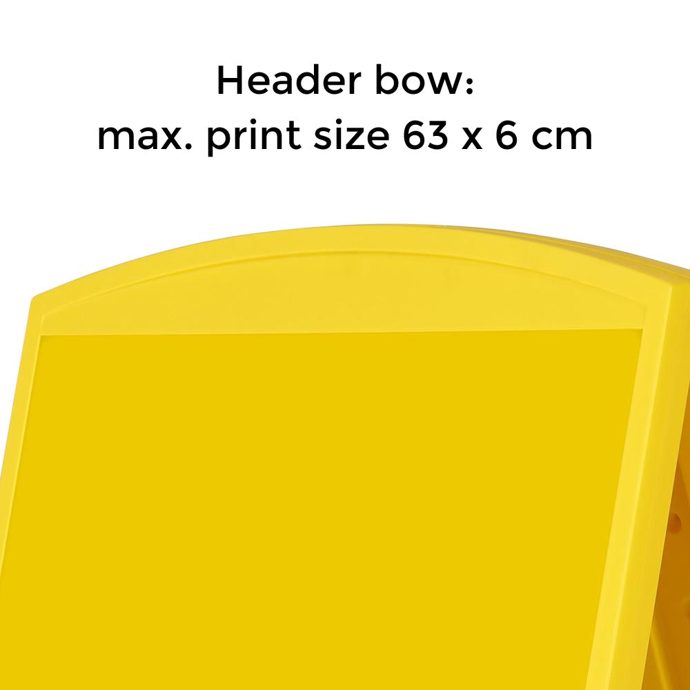 Kundenstopper, Compact A-Board, mini, Gelb, A3 - 29,7 x 42 cm
