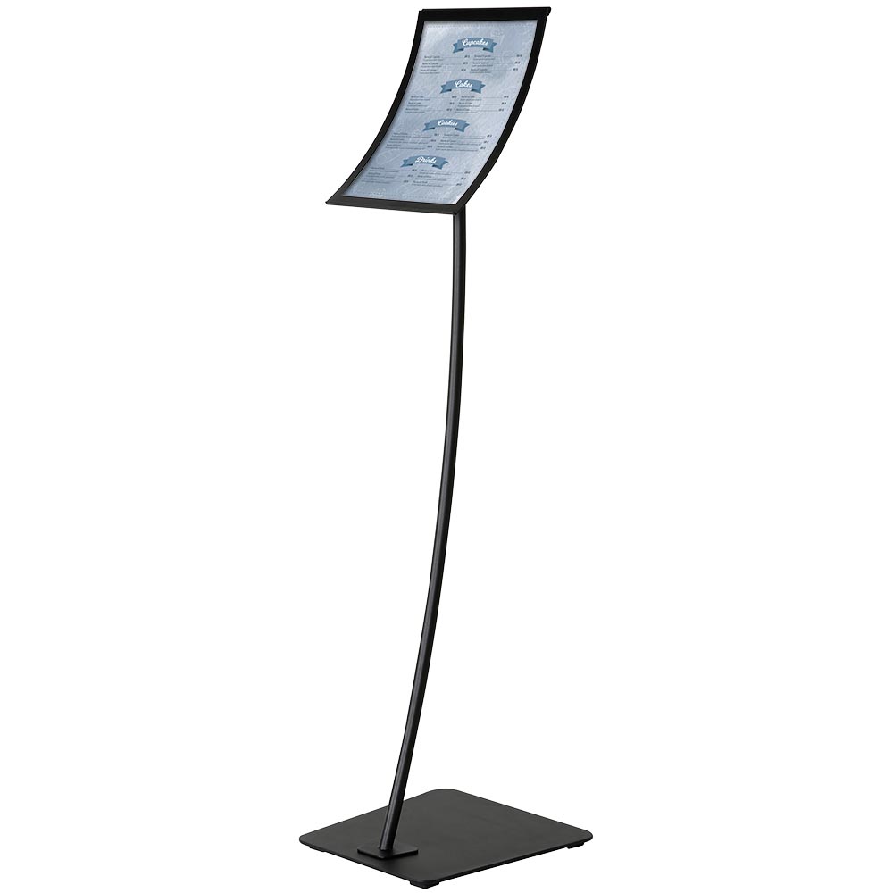 Infoständer, Curved Black