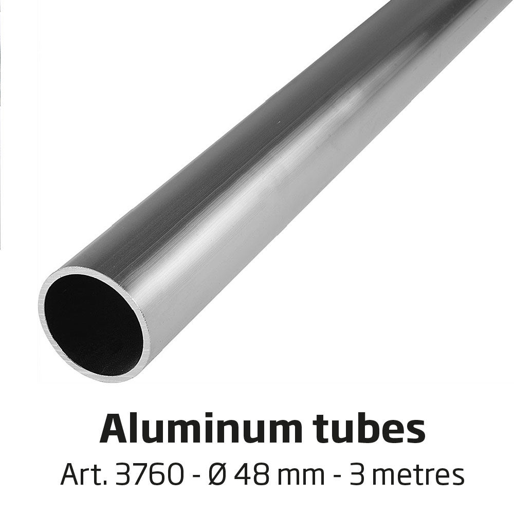 Bannerdisplay, Draußen, Wandmontage, Banner Tube Wall Frame, Aluminiumrohr 0.3 mm Ø 48 mm
