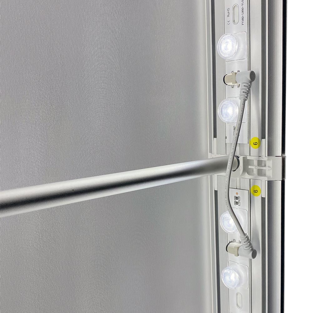 Led Lichtwand, Led-Tex, Doppeltseitig, Led-Beleuchteter Textilrahmen