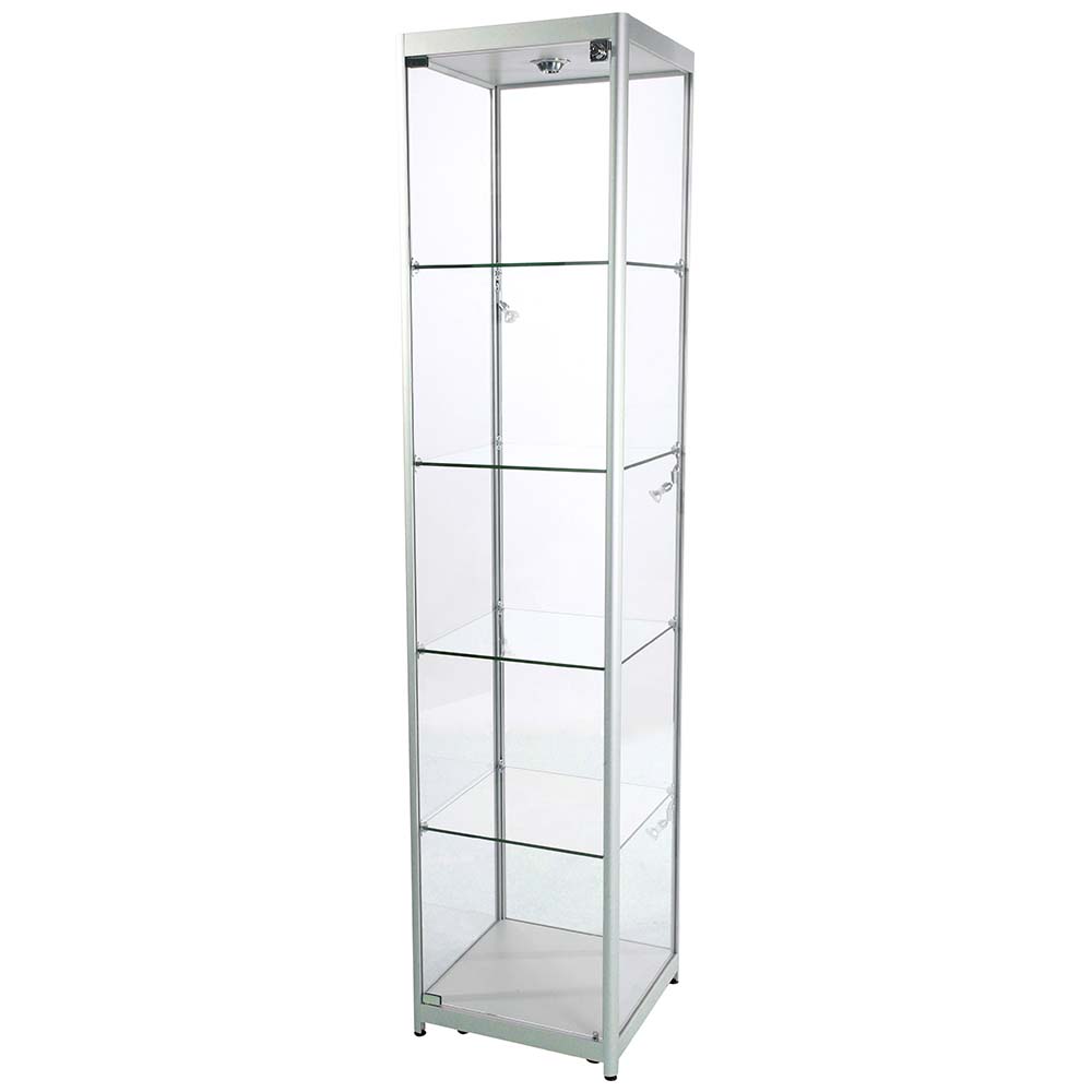 Vitrine, Showcase Tower Solo, LED-Licht, mit Schloss
