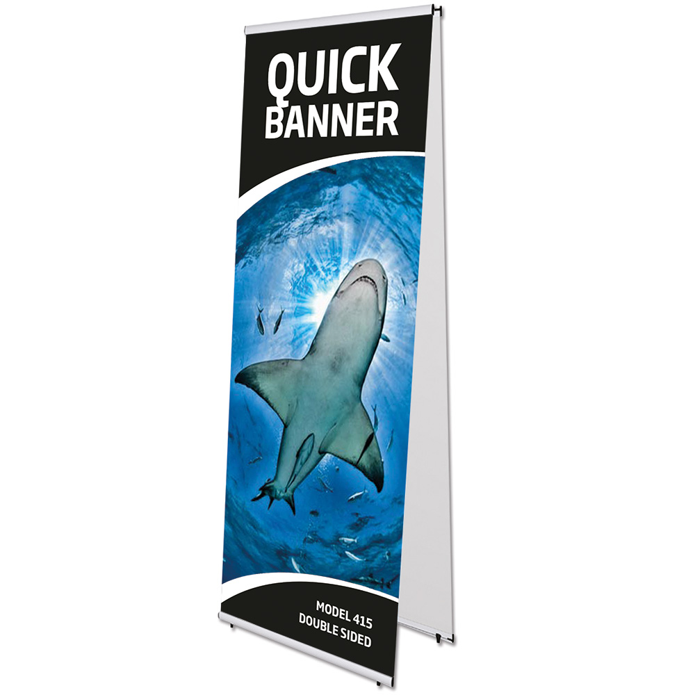 Bannerdisplay Quick Banner Doppelseitig, Ohne Druck