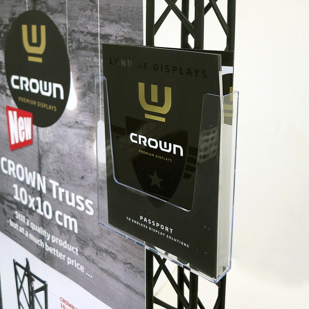 Crown Truss 10 Brochureholder with Fitting, A5