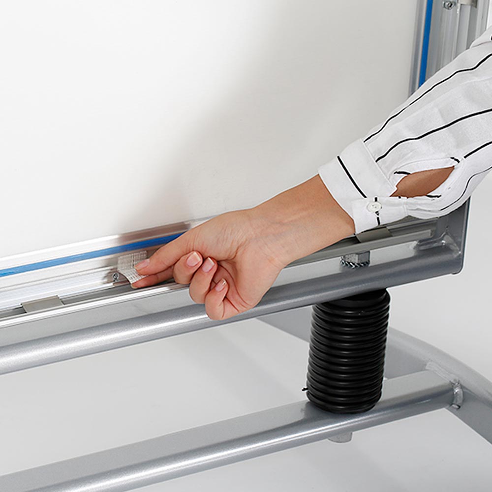 Kundenstopper, Wind-Line Basic, Silber