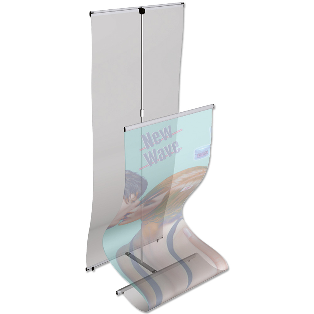 Bannerdisplay Quick Banner Doppelseitig, Ohne Druck