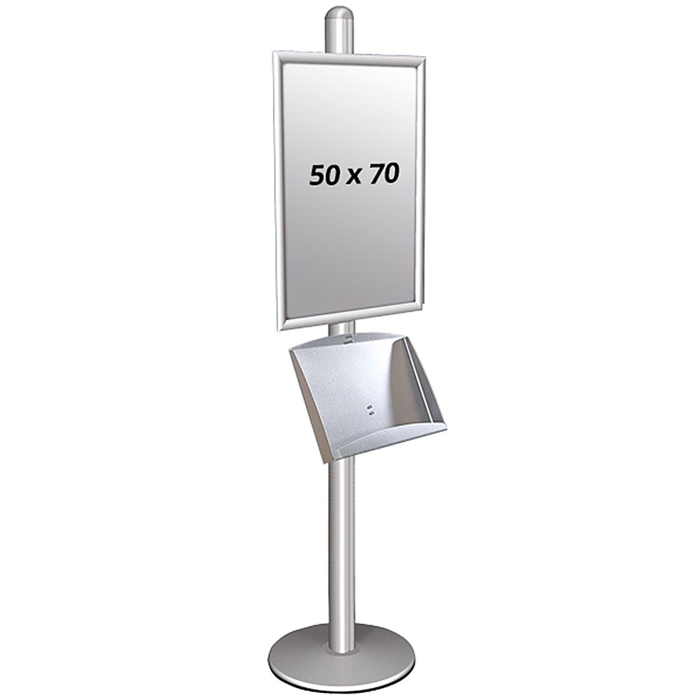Infoständer, Multistand, Einseitig, Stahlregal, Klapprahmen