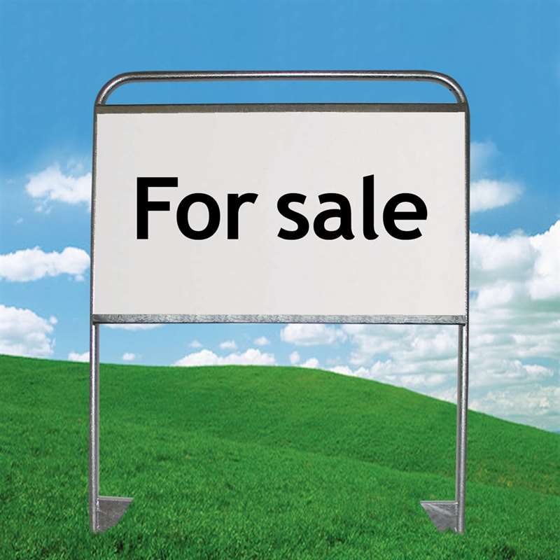 Maklerschild / Gartenschild, Estate Sign XL, Ohne Druck und ohne Platte