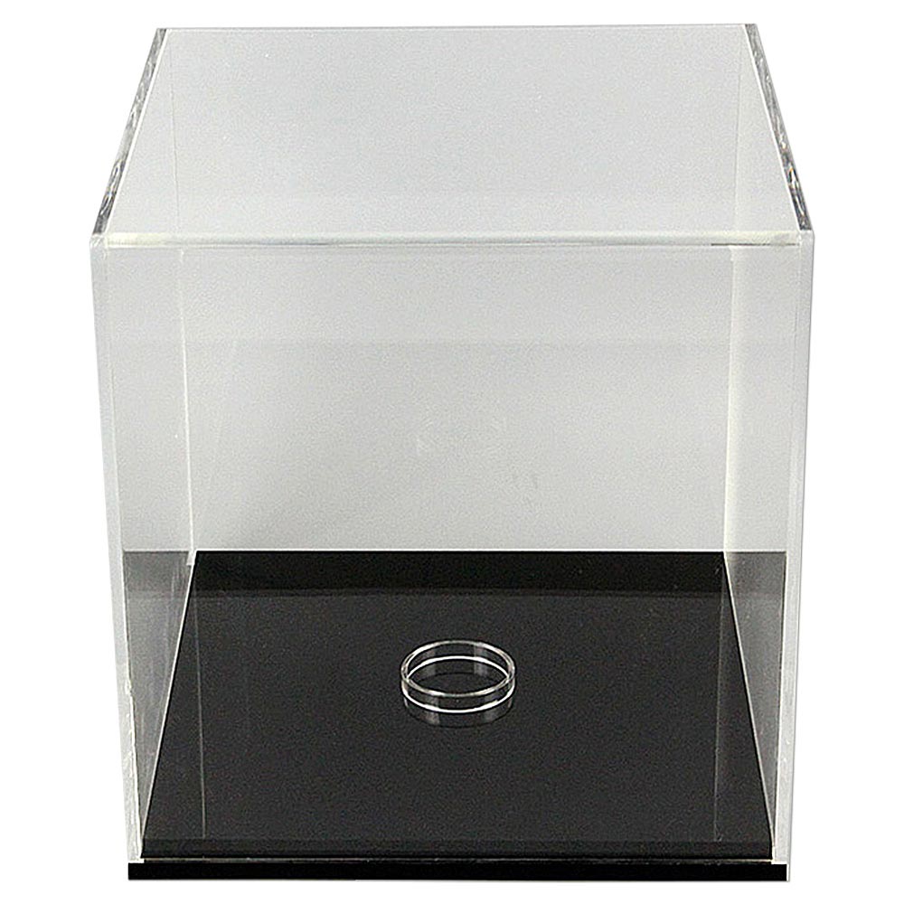 Vitrine, Showcase Square, 30,5 cm, Schwarz/Transparent