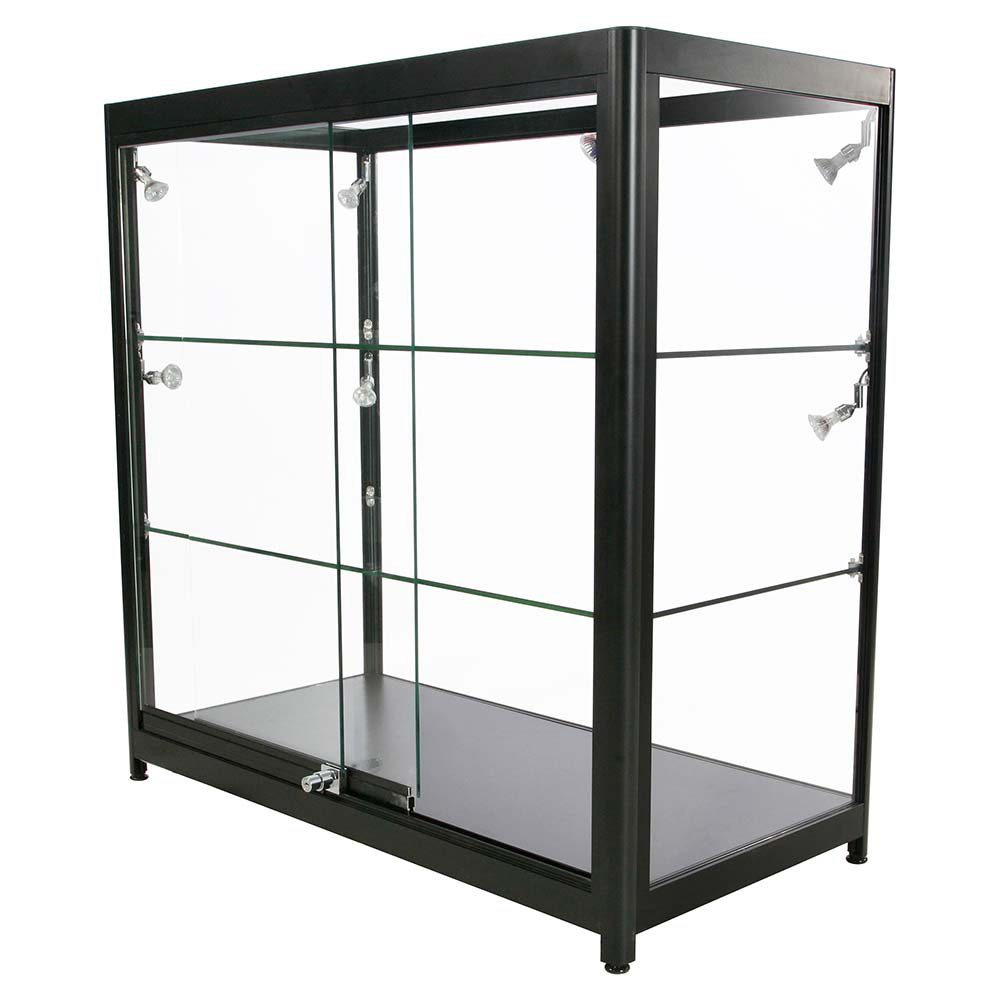 Vitrine, Showcase Counter Duo, LED-Licht, mit Schloss