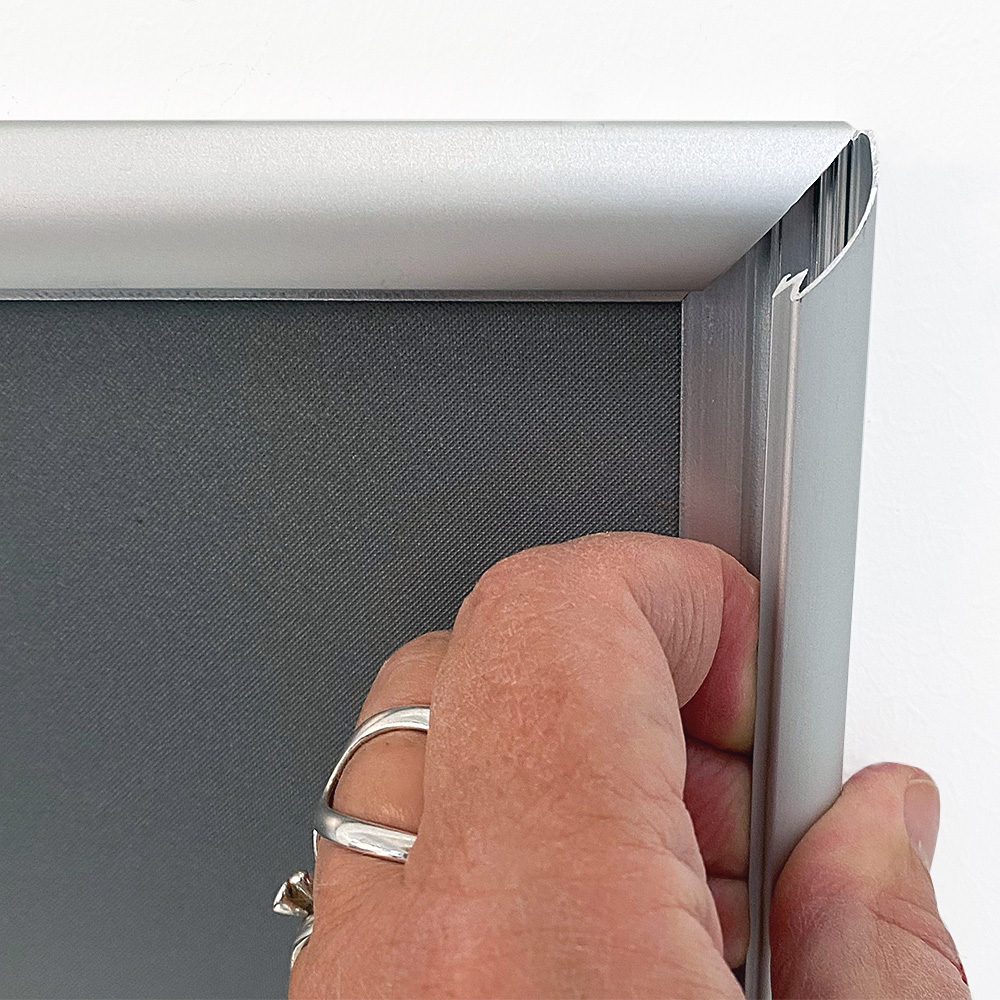 Klapprahmen, 17 mm Aluminiumprofil, Silber