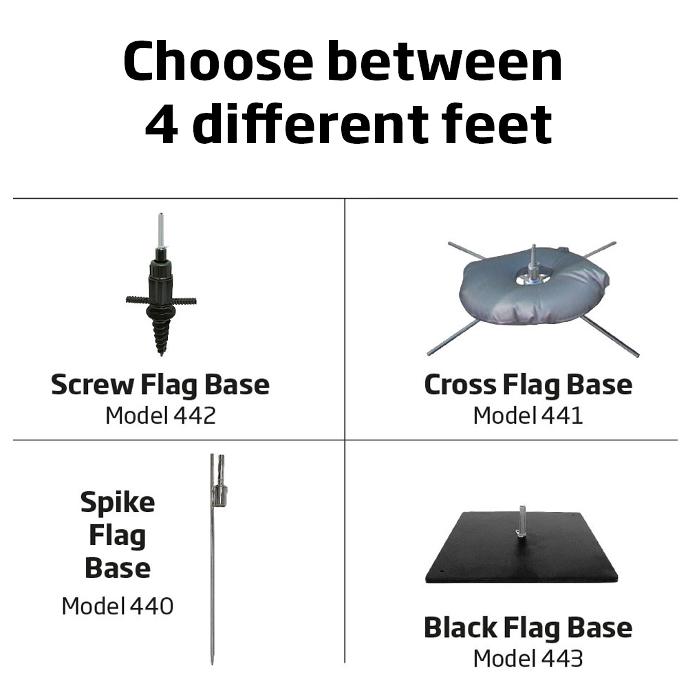 Beachflagge, Outdoor Bow Flag, Medium, Nur Stangensystem