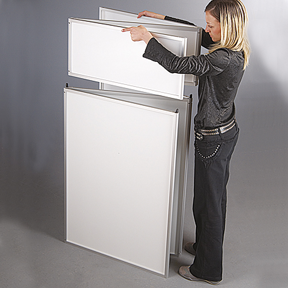 Messe Wand, Expo Wall, 3 Abschnitte, 219 x 239 cm, Ohne Druck
