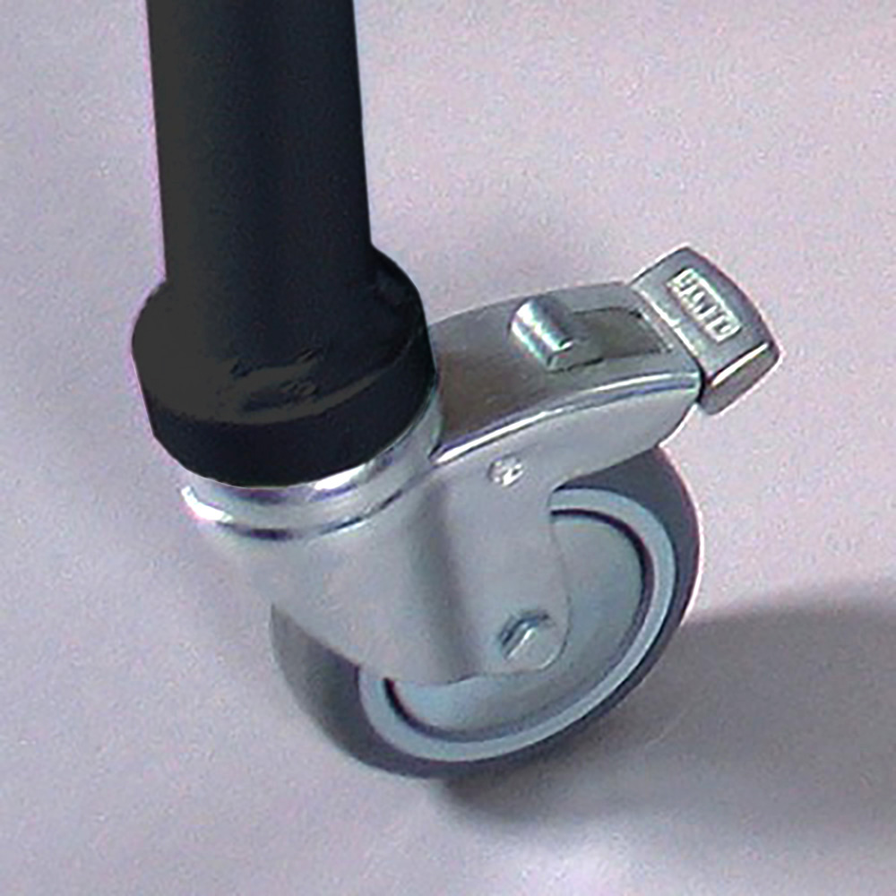 Kundenstopper mit Logoplatte und Rollen, New Gotik Lux, A1
