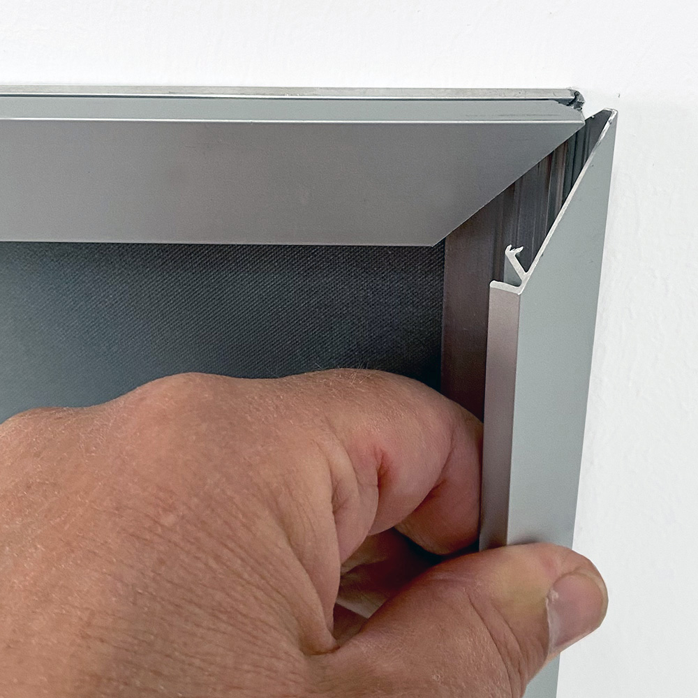 Klapprahmen, 20 mm Aluminium Flachprofil, Silber