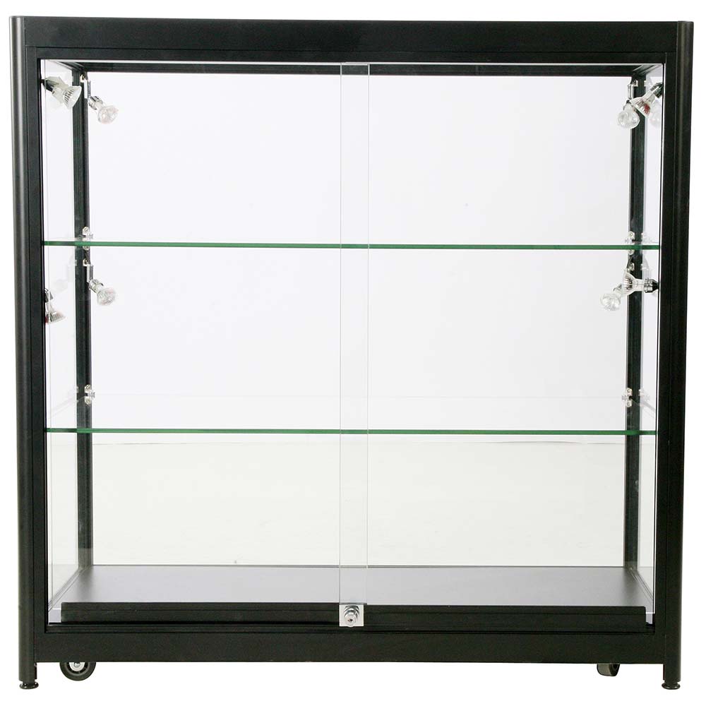 Vitrine, Showcase Counter Duo, LED-Licht, mit Schloss