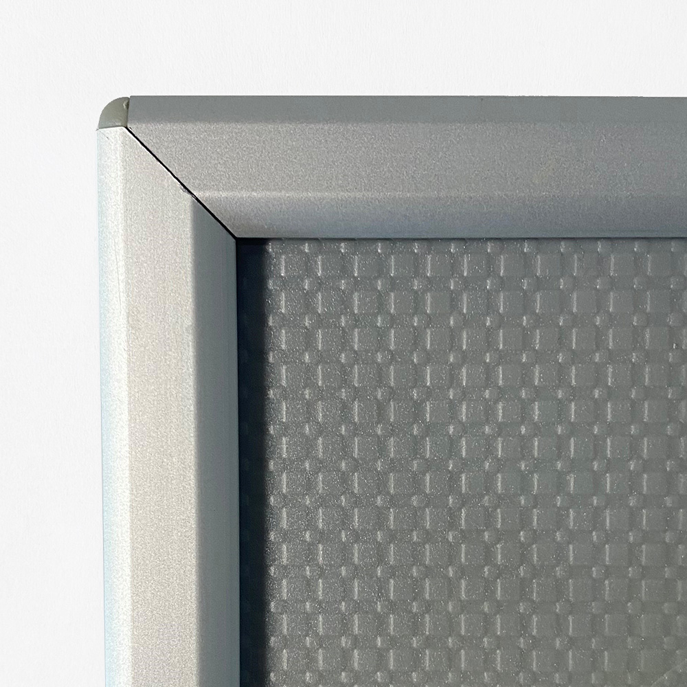 Klapprahmen, Opti, 14 mm Aluminiumprofil, Silber, A6 - 10,5 x 14,8 cm