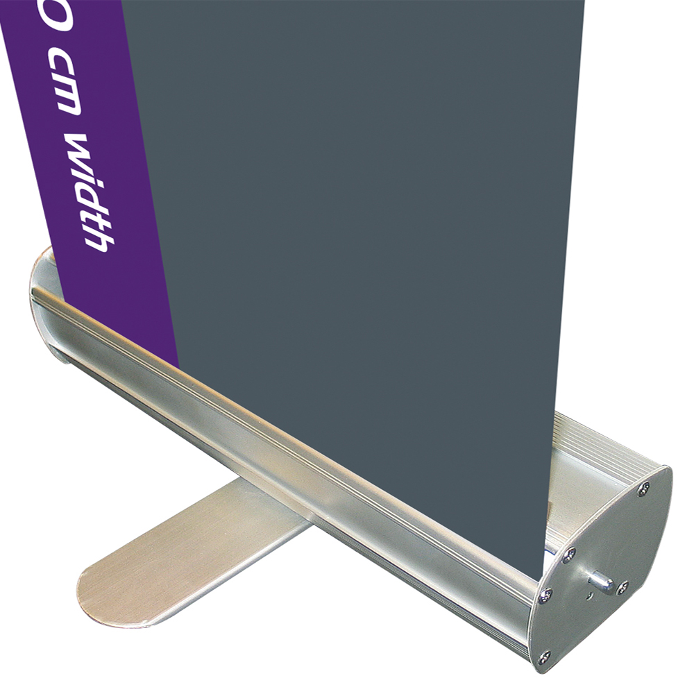 Roll-Up Basic, Basic, Einseitig, Aluminium, Silber