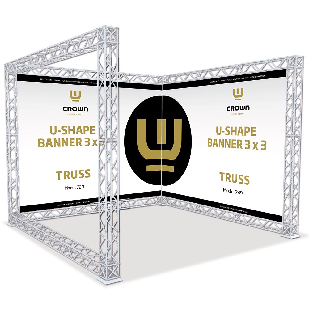 Crown Truss 10 U-shape Wall, 3 x 3 m