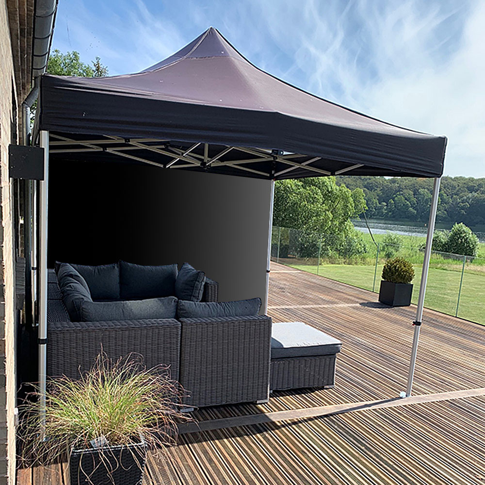 Seite, Event Tent Lux, Schwarz, Ohne Druck