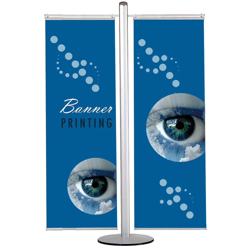 Bannerdisplay, Multistand, Doppeltseitig, 2 Banner
