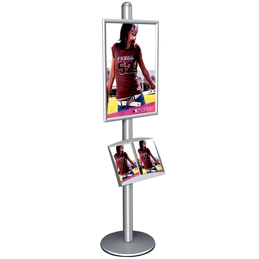 Infoständer, Multistand, Einseitig, Stahlregal, Klapprahmen