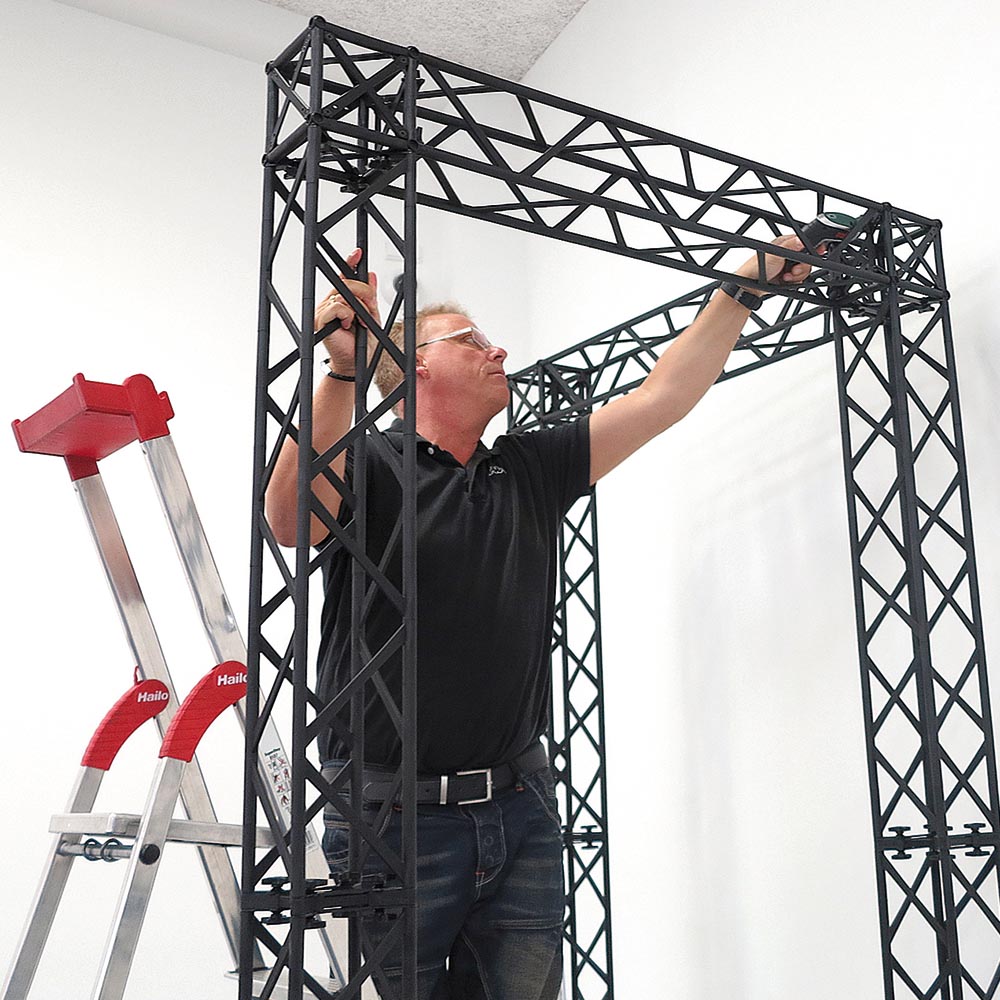 Crown Truss 10 Corner Wall, Schwarz