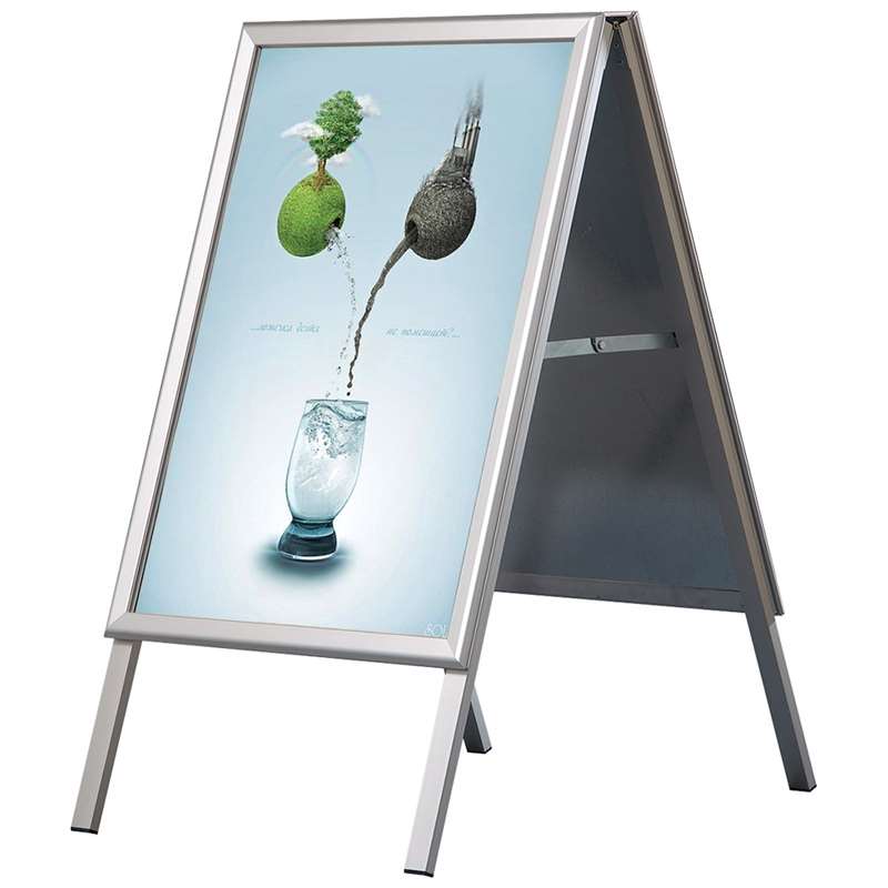 Kundenstopper, Alu-Line Standard, 32 mm, Silber