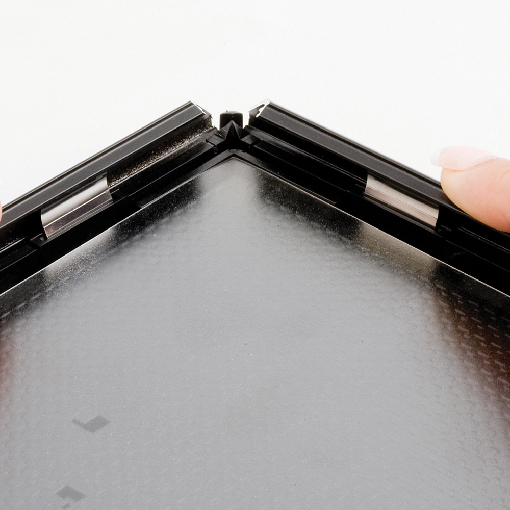 Klapprahmen, Opti, 14 mm Aluminiumprofil, Silber, A6 - 10,5 x 14,8 cm