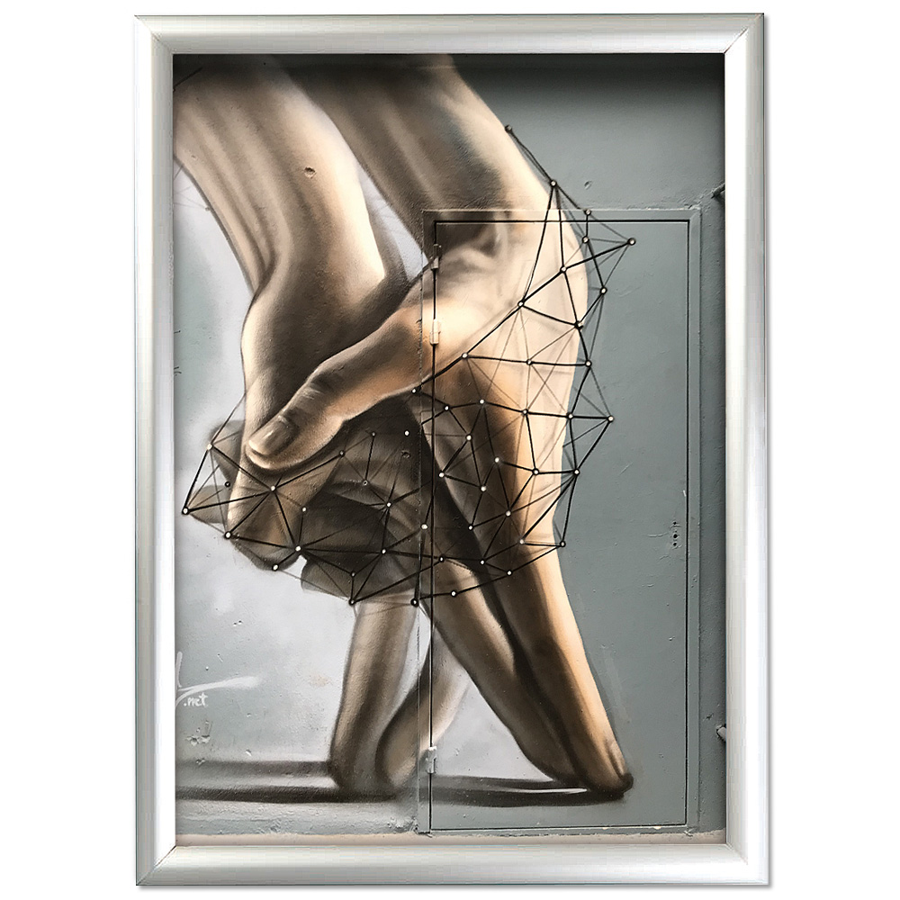 Klapprahmen, Window, 25 mm Aluminiumprofil, Doppeltseitig, Silber