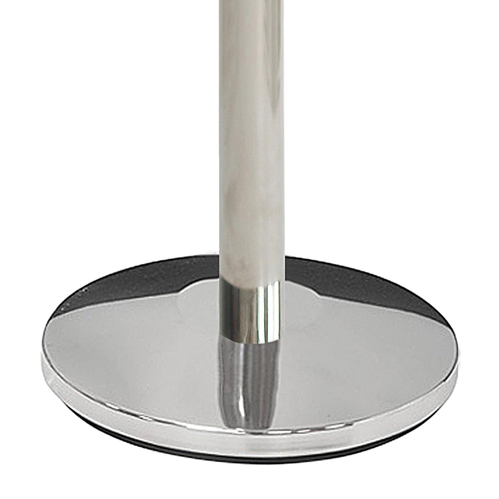 Absperrpfosten, 1 Stück, Metall, 3 m Klebeband