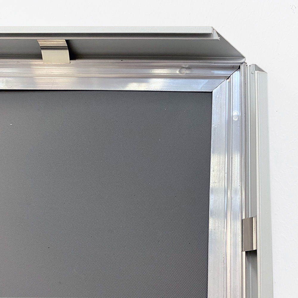 Klapprahmen, 20 mm Aluminium Flachprofil, Silber