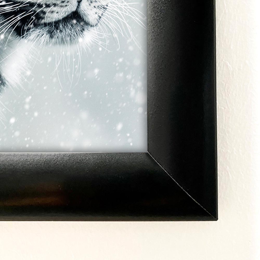 Klapprahmenprofil, 25 mm, 3 m, Schwarz