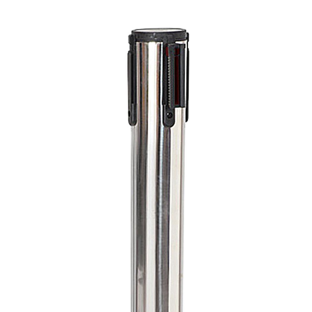Absperrpfosten, 1 Stück, Metall, 3 m Klebeband