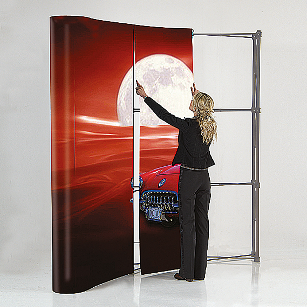 Messe Wand, Pop-Up Wand, Gebogen