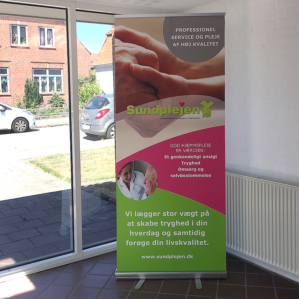 Roll-up Basic, Classic, einseitig, Silber, 85 cm