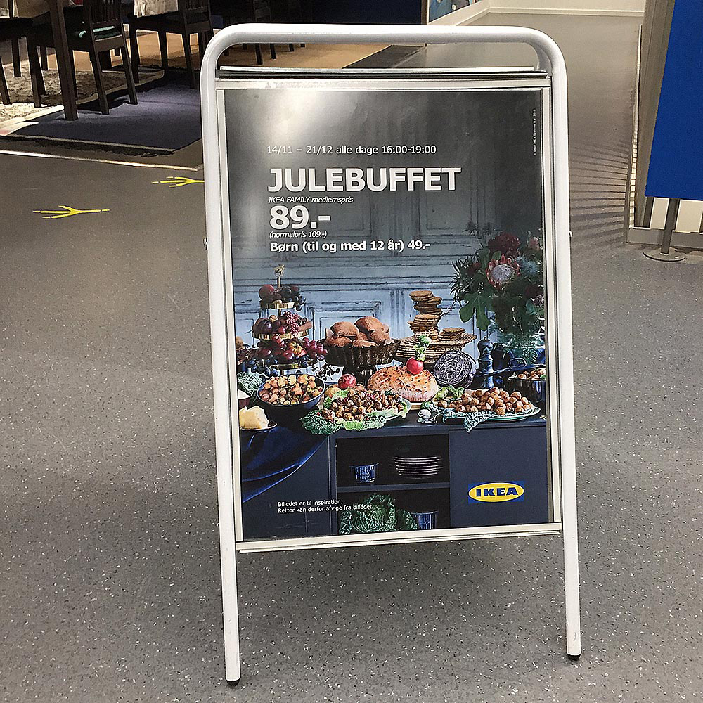 Kundenstopper, Expo Sign, 22 mm, Weiß