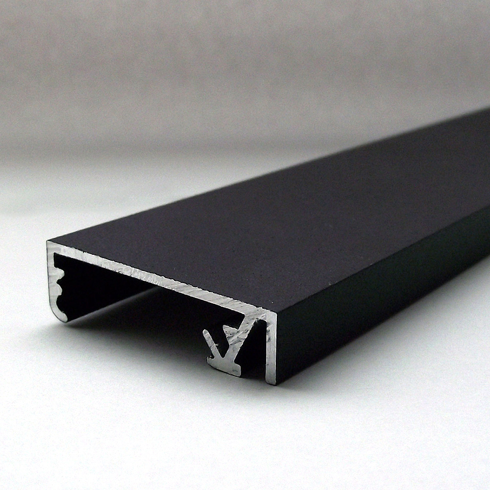 Klapprahmen, Crown, 33mm, Aluminium, flaches Profil, Schwarz