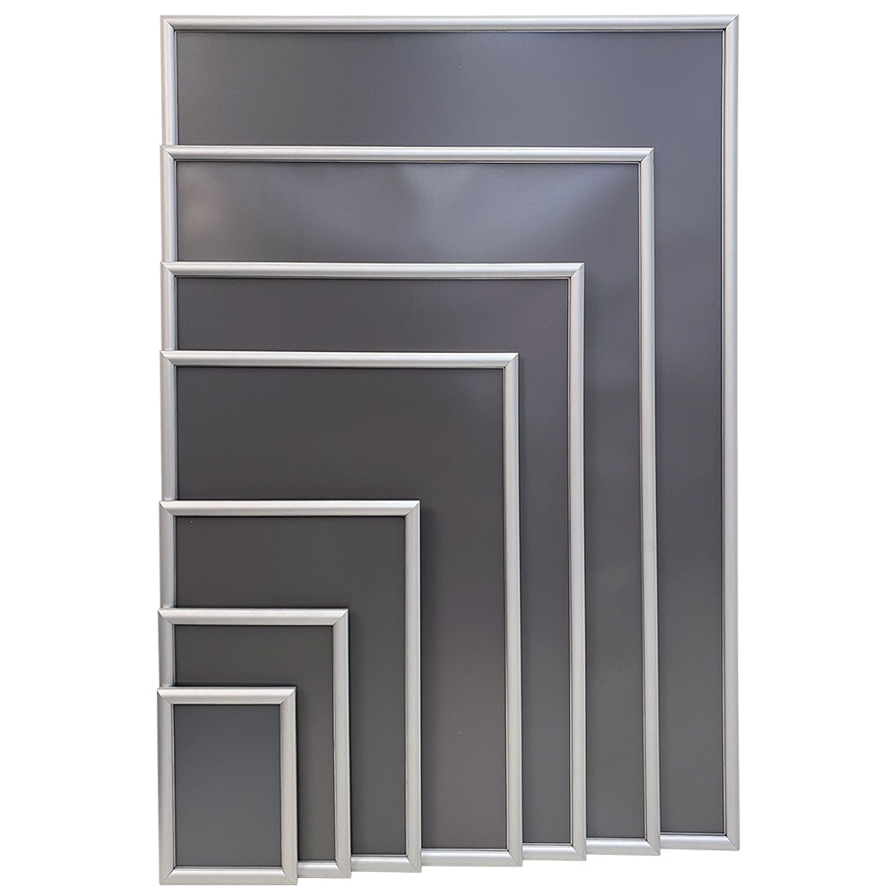 Klapprahmen, 17 mm Aluminiumprofil, Silber